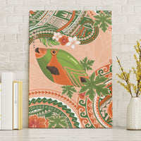Hawaii Papaya Canvas Wall Art Cute Cosplay Humuhumu Fish Plumeria Waves