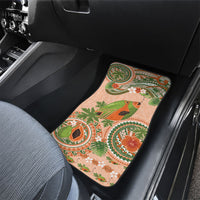 Hawaii Papaya Car Mats Cute Cosplay Humuhumu Fish Plumeria Waves