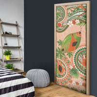 Hawaii Papaya Door Cover Cute Cosplay Humuhumu Fish Plumeria Waves