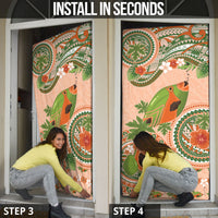 Hawaii Papaya Door Cover Cute Cosplay Humuhumu Fish Plumeria Waves