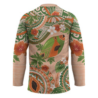 Hawaii Papaya Hockey Jersey Cute Cosplay Humuhumu Fish Plumeria Waves