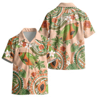 Hawaii Papaya Kid Hawaiian Shirt Cute Cosplay Humuhumu Fish Plumeria Waves