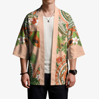 Hawaii Papaya Kimono Cute Cosplay Humuhumu Fish Plumeria Waves