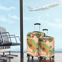 Hawaii Papaya Luggage Cover Cute Cosplay Humuhumu Fish Plumeria Waves