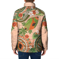 Hawaii Papaya Padded Jacket Cute Cosplay Humuhumu Fish Plumeria Waves