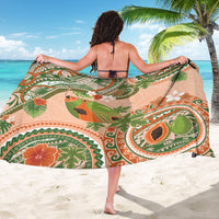 Hawaii Papaya Sarong Cute Cosplay Humuhumu Fish Plumeria Waves