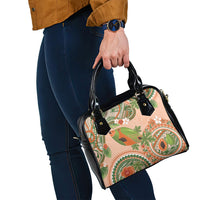 Hawaii Papaya Shoulder Handbag Cute Cosplay Humuhumu Fish Plumeria Waves