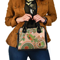 Hawaii Papaya Shoulder Handbag Cute Cosplay Humuhumu Fish Plumeria Waves