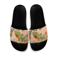 Hawaii Papaya Slide Sandals Cute Cosplay Humuhumu Fish Plumeria Waves