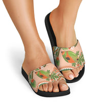 Hawaii Papaya Slide Sandals Cute Cosplay Humuhumu Fish Plumeria Waves