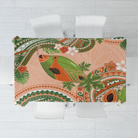 Hawaii Papaya Tablecloth Cute Cosplay Humuhumu Fish Plumeria Waves