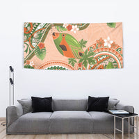 Hawaii Papaya Tapestry Cute Cosplay Humuhumu Fish Plumeria Waves