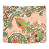 Hawaii Papaya Tapestry Cute Cosplay Humuhumu Fish Plumeria Waves