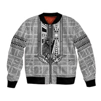 Mabuhay Philippines Festival Bomber Jacket Philippine Eagle Sun Three Stars Barong Pattern