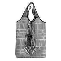 Mabuhay Philippines Festival Grocery Bag Philippine Eagle Sun Three Stars Barong Pattern