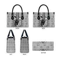 Mabuhay Philippines Festival Leather Bag Philippine Eagle Sun Three Stars Barong Pattern