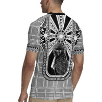 Mabuhay Philippines Festival Rugby Jersey Philippine Eagle Sun Three Stars Barong Pattern