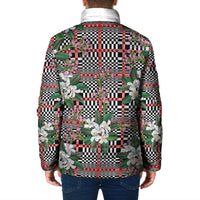 Red Binakol Motifs With Jasminum Sambac Padded Jacket Mabuhay Philippines Festival