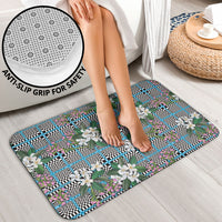 Blue Binakol Motifs With Jasminum Sambac Bathroom Set Mabuhay Philippines Festival