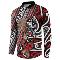 Personalised Maori Language Week Button Sweatshirt Ake Ake Ake Tribal Patterns