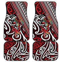 Personalised Maori Language Week Car Mats Ake Ake Ake Tribal Patterns