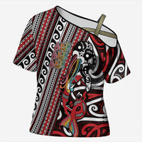 Personalised Maori Language Week Cross Shoulder Shirt Ake Ake Ake Tribal Patterns