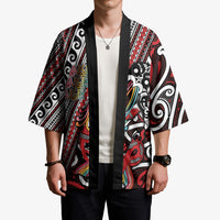 Personalised Maori Language Week Kimono Ake Ake Ake Tribal Patterns