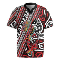 Personalised Maori Language Week Rugby Jersey Ake Ake Ake Tribal Patterns