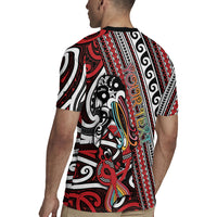 Personalised Maori Language Week Rugby Jersey Ake Ake Ake Tribal Patterns