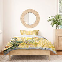 Hawaii Banana Dolphin Bedding Set Cute Cosplay Naiʻa Fish Tribal Patterns