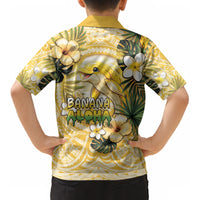 Hawaii Banana Dolphin Kid Hawaiian Shirt Cute Cosplay Naiʻa Fish Tribal Patterns