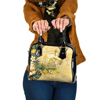 Hawaii Banana Dolphin Shoulder Handbag Cute Cosplay Naiʻa Fish Tribal Patterns