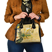 Hawaii Banana Dolphin Shoulder Handbag Cute Cosplay Naiʻa Fish Tribal Patterns