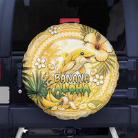 Hawaii Banana Dolphin Spare Tire Cover Cute Cosplay Naiʻa Fish Tribal Patterns