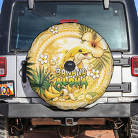 Hawaii Banana Dolphin Spare Tire Cover Cute Cosplay Naiʻa Fish Tribal Patterns