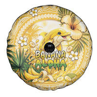 Hawaii Banana Dolphin Spare Tire Cover Cute Cosplay Naiʻa Fish Tribal Patterns
