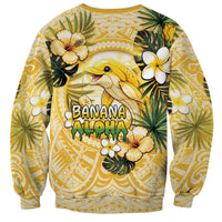Hawaii Banana Dolphin Sweatshirt Cute Cosplay Naiʻa Fish Tribal Patterns