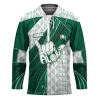 Custom Hawaii Volleyball Hockey Jersey Shaka Aloha Hand DT05 Unisex Green - Polynesian Pride