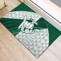Hawaii Volleyball Rubber Doormat Shaka Aloha Hand DT05 - Polynesian Pride