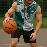 Custom Hawaii Volleyball Sleeveless Hoodie Shaka Aloha Hand