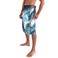 Piko Hawaiian Lavalava Blue Galaxy Spiral Plumeria Tribal Patterns