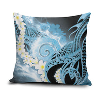Piko Hawaiian Pillow Cover Blue Galaxy Spiral Plumeria Tribal Patterns