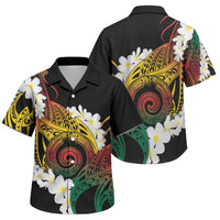 Piko Hawaiian Family Matching Tank Maxi Dress and Hawaiian Shirt Gradient Spiral Plumeria Tribal Patterns