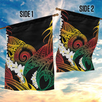 Piko Hawaiian Garden Flag Gradient Spiral Plumeria Tribal Patterns