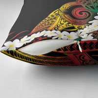 Piko Hawaiian Pillow Cover Gradient Spiral Plumeria Tribal Patterns