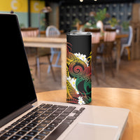 Piko Hawaiian Skinny Tumbler Gradient Spiral Plumeria Tribal Patterns