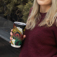 Piko Hawaiian Tumbler Cup Gradient Spiral Plumeria Tribal Patterns