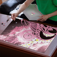Piko Hawaiian Puzzle Pink Galaxy Spiral Plumeria Tribal Patterns