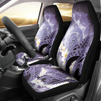 Piko Hawaiian Car Seat Cover Purple Galaxy Spiral Plumeria Tribal Patterns