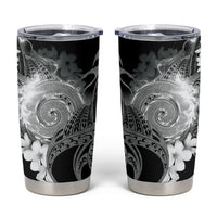 Piko Hawaiian Tumbler Cup Monochrome Galaxy Spiral Plumeria Tribal Patterns